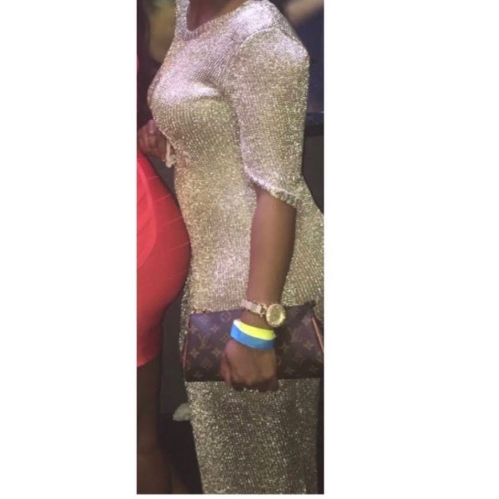 House of Chic Boutique gold dress